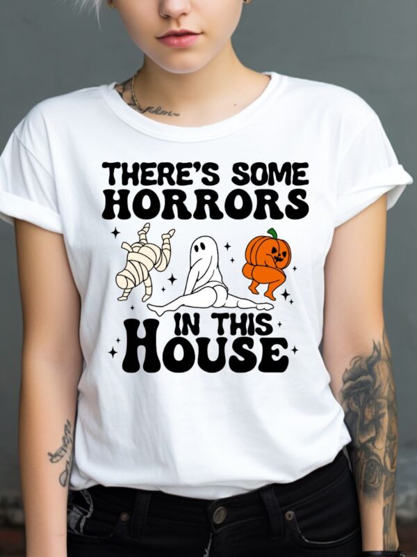 There's Some Horrors in This House | White Premium T-Shirt