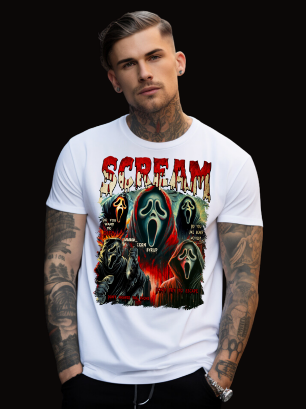 Scream Bootleg Design V.1 | White Premium T-Shirt