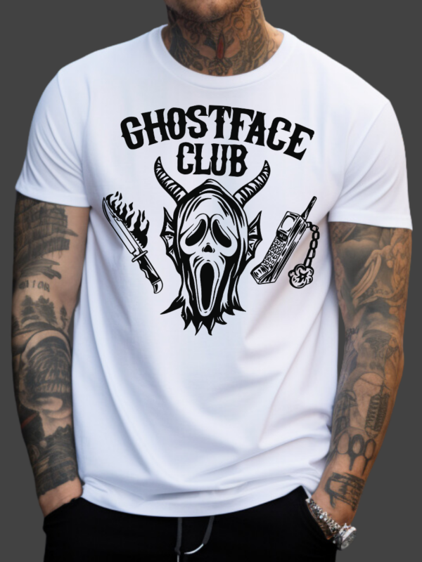 GhostFace Club | White Premium T-Shirt