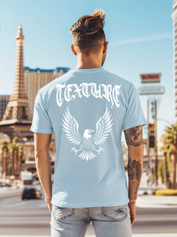 Texture Eagle | Light Blue Premium T-Shirt