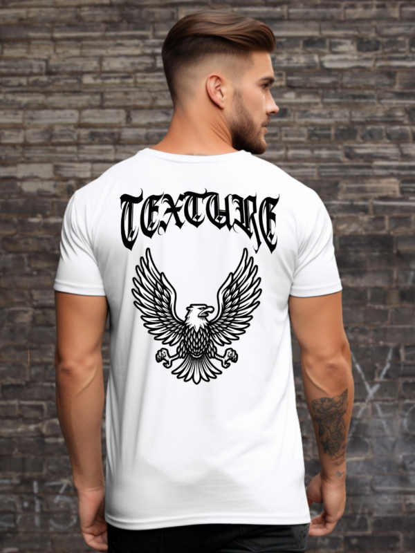 Texture Eagle | White Premium T-Shirt