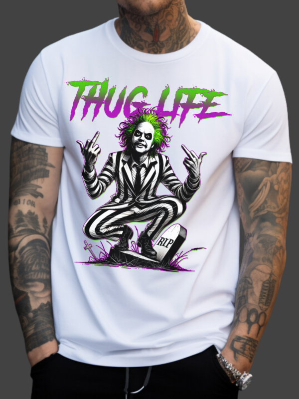 Thug Life BeetleJuice | White Premium T-Shirt